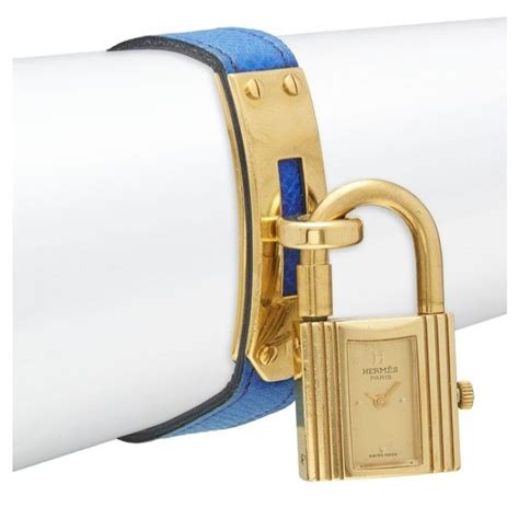 hermes kelly watch blue|hermes kelly padlock watch.